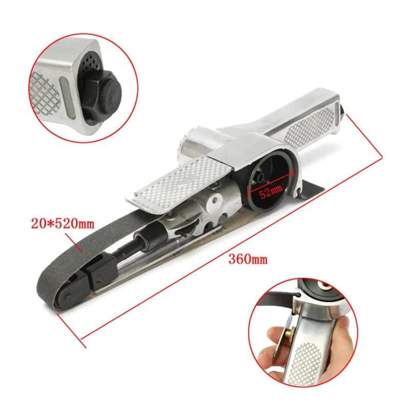 WENXING 3/8 "Air Sander Airมุมเครื่องบดขัดเครื่องขัดเข็มขัดสำหรับAir Compressorขัด
