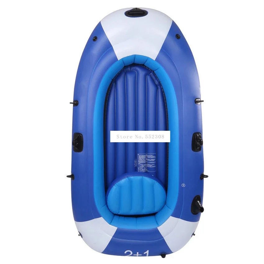 

3/4 Person PVC Inflatable Rowing Boat Bearing 210kg/310kg Durable PVC Fishing Boat Set with Paddle Pump Set 225x127cm/257*136cm