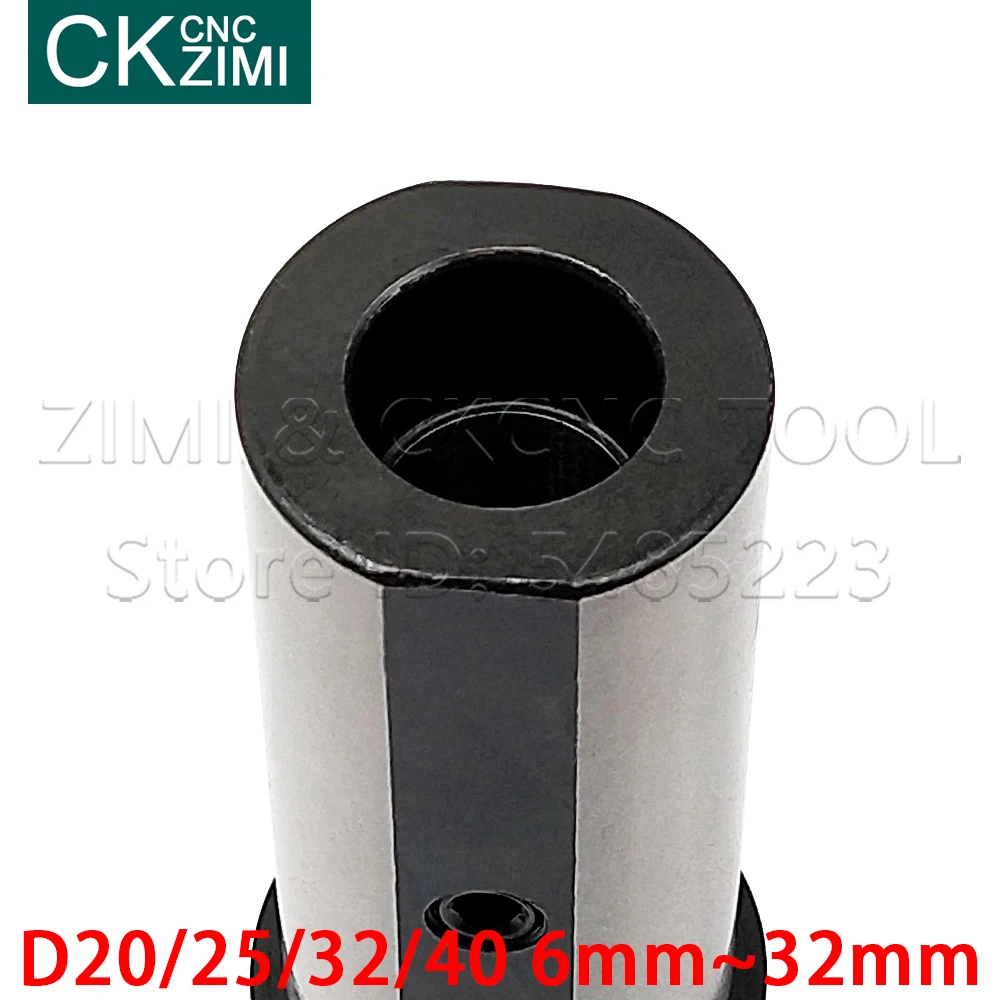 1PCS D20 D25 D32 D40 6-32mm di trasporto CNC foro Interno set di coltelli Tornio Boccola Foro Interno Arbor riduzione del Codolo Conico Riduzione