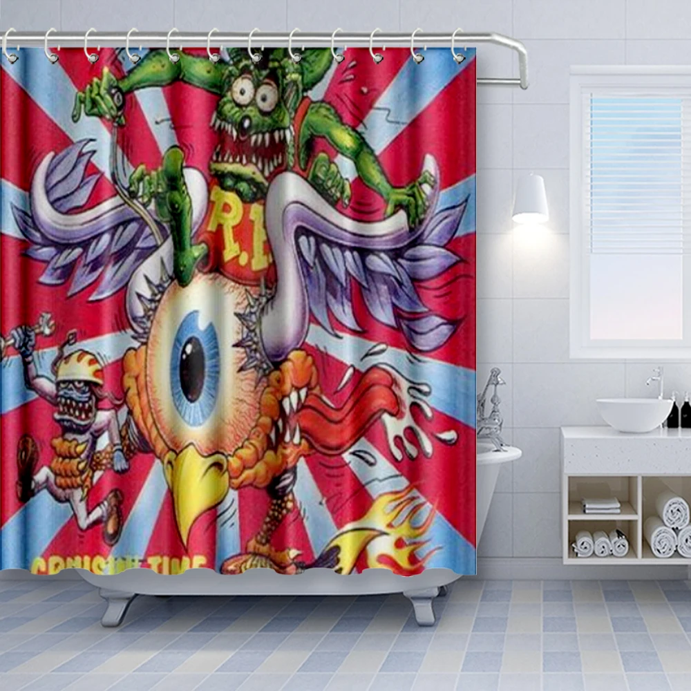 

Cartoon Special-Shaped Shower Curtain, Bathroom Partition Curtain, Quick Dry, Waterproof, mildew Hanging