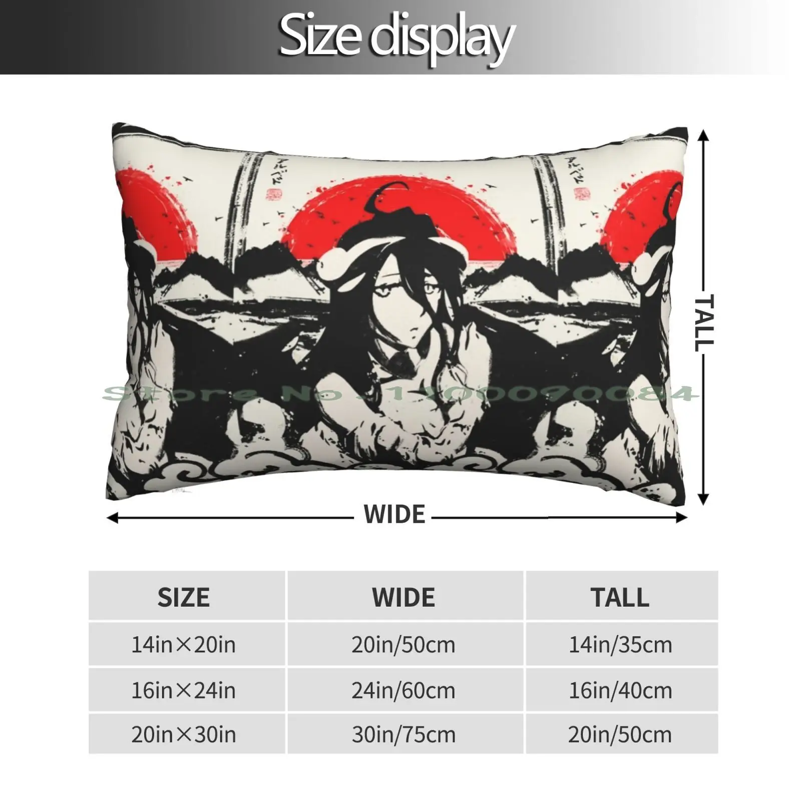 Albedo Japanese Ink Pillow Case 20x30 50*75 Sofa Bedroom Telecaster Stratocaster Vintage Music Retro Old School Guitar Electric