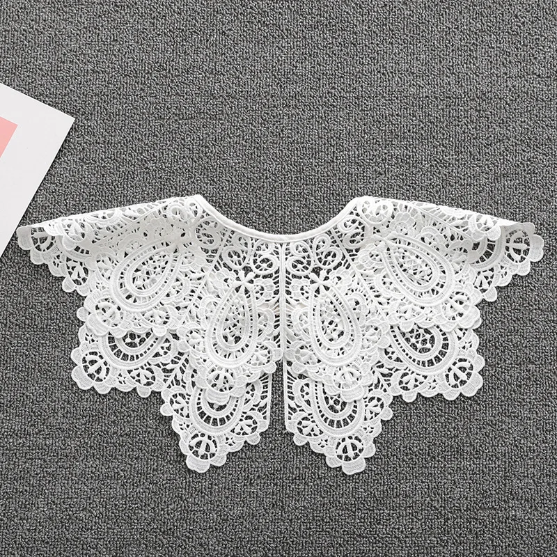 Women Lace Fake Collar Doll Collar Detachable Shirt Collar False Collar Blouse Top Women Clothes Accessories DropShip