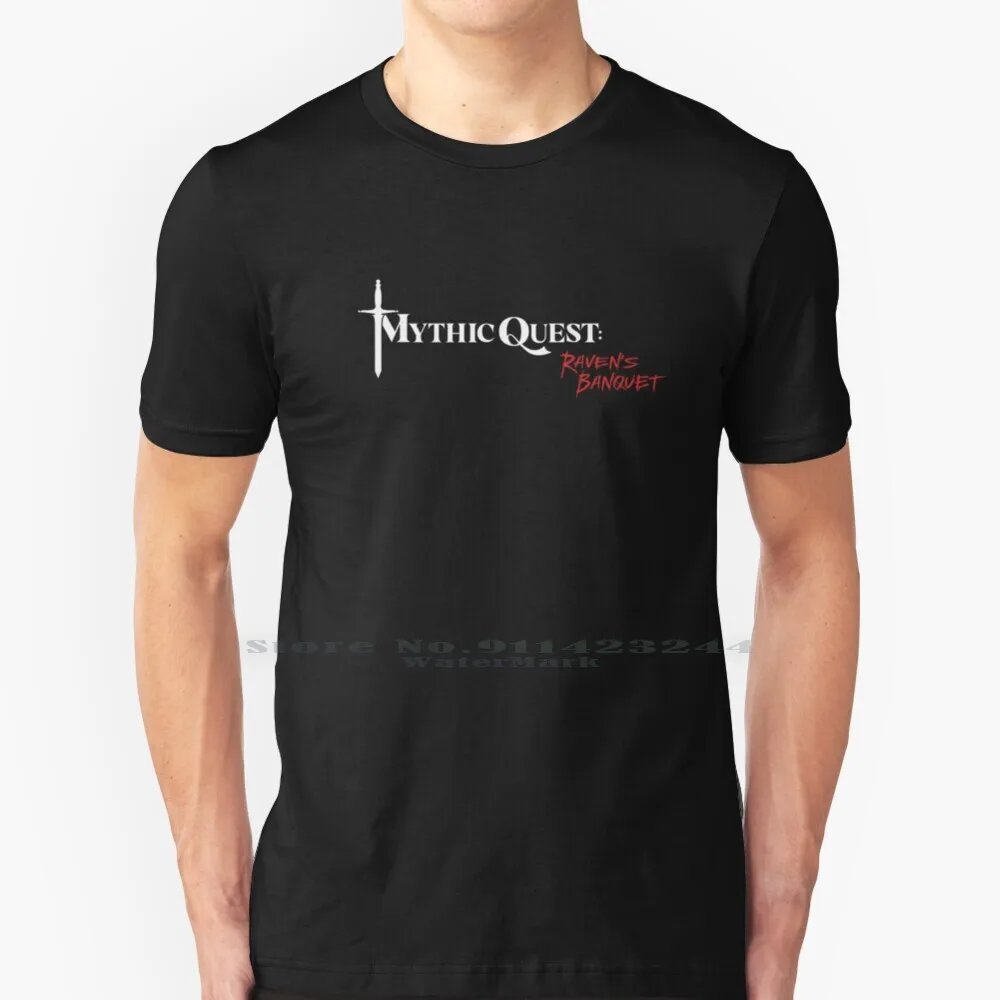 Mythic Quest: Camiseta de algodón para Banquete de cuervo, 6XL, hombre enmascarado, Mythic Quest, Cuervo, banquete, Rob Sunny, Gamer, Mmo Games Hero
