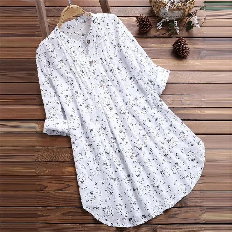 Loose Floral Maternity Blouse Long Sleeve Nursing Shirt Spring Autumn Casual Female Women\'s Clothing Long Blouse Tops Plus Size