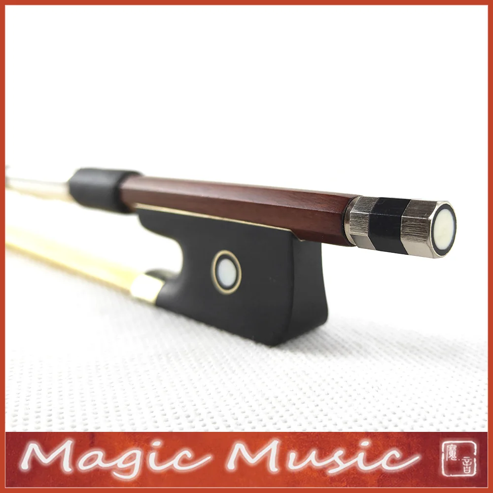 Basic Brazilwood Viola Bow, Ebony Frog, Low Price, Good Strength, Quick Response