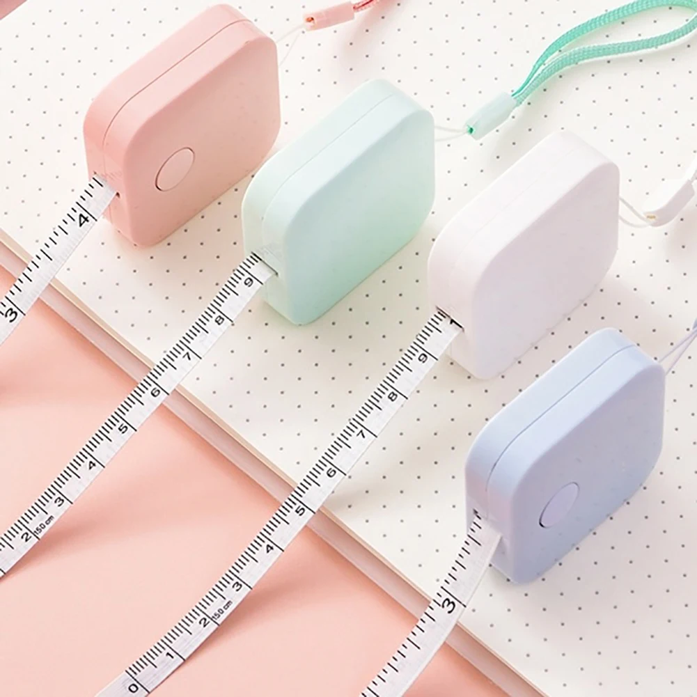 1.5m Ruler Portable Mini Lovely Retractable Soft Ruler Measure Tape Measurement Tool