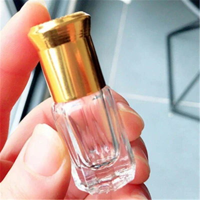 Botellas de Perfume rellenables con bola de Metal, miniaceites esenciales de vidrio, de viaje, Roll-On, vacías, 3ml, 20/50 unids/lote