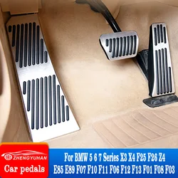 For BMW 5 6 7 Series X3 X4 F25 F26 Z4 E85 E89 F07 F10 F11 F06 F12 F13 F01 F08 F03 Car Accelerator Brake Foot Pedals Accessories