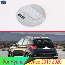 For Hyundai Venue 2019 2020 2021 2022 Car Accessories ABS Chrome fuel tank cap cover car-styling trim oil fuel cap protective