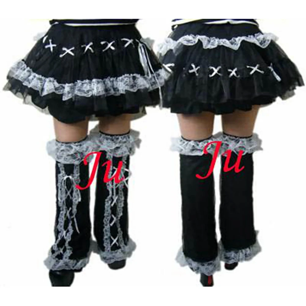 

fondcosplay Gothic Lolita Punk black cotton Skirt Legging Dress Cosplay Costume CD/TV[CK757]