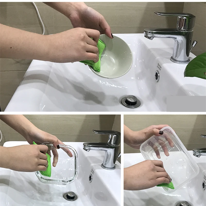 5PCS Double-sided Sponge Brush Dish Washing Cleaning Kitchen Washing For Tablewere Dishes Kitchen Sponges Carpet Cleaner Clean