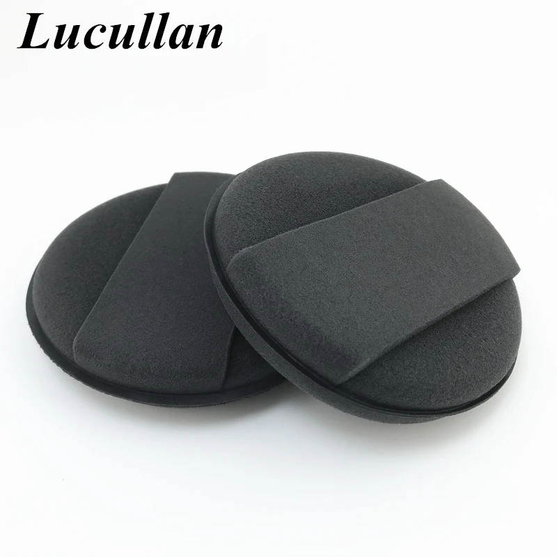 Lucullan Design High Density Foam Sponge Auto Detailing Applicator Pad Waxing and Polishing Tools With Band As Pocket