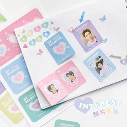 Cute Photo Frame Decorative Stickers Creative Aesthetics DIY Manual Diary Album Scrapbooking Sticker Kawaii Korean Stationery