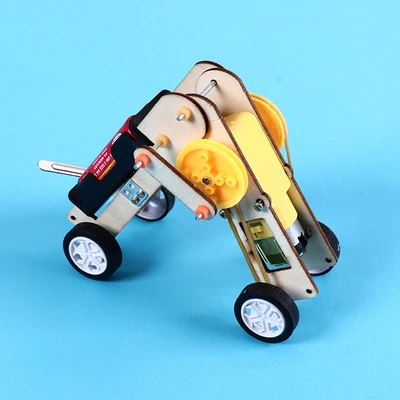 Students Making Handmade Diy Worms Crawling Robot Technology Manual Small Material Science Assembled Mechanical Invention