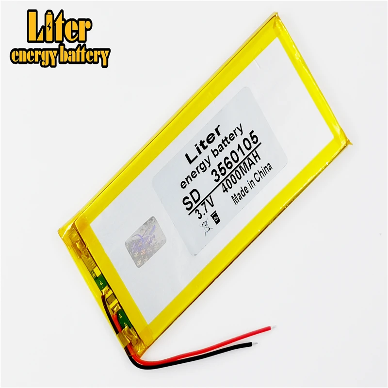 

ultra thin 3.7V 4000mah li Tablet polymer battery for laptop 3560105 in stock