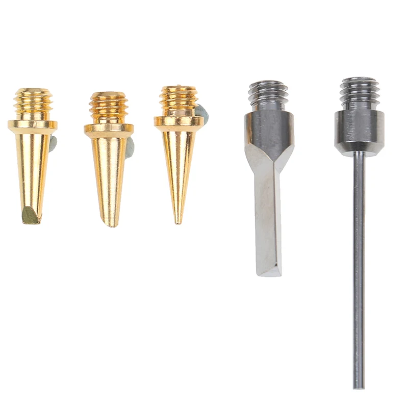 5pcs Replacement Copper Tips Nozzle For HS-1115K Soldering Iron Cordless Welding Tools Gas Welding Tips