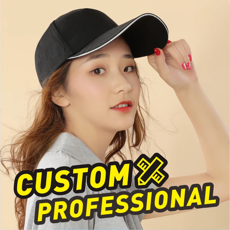 Custom Casual Baseball Caps For Men Woman Hat Custom Logo Men\'s Cap Embroidery Print Text Casual Hat Company Individual Logo