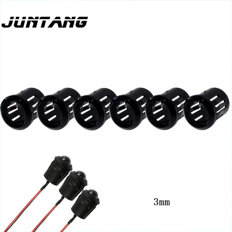 F3 F5 LED 3mm / 5mm / 8mm / 10mm LED black plastic socket bracket clip frame fixed downlight cover