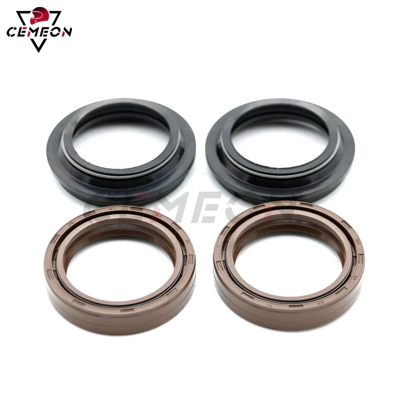 Fork seal For Aprilia Dorsoduro750 SMV Mana850 GT RST1000 Motorcycle front shock absorber front fork oil seal and dust cap