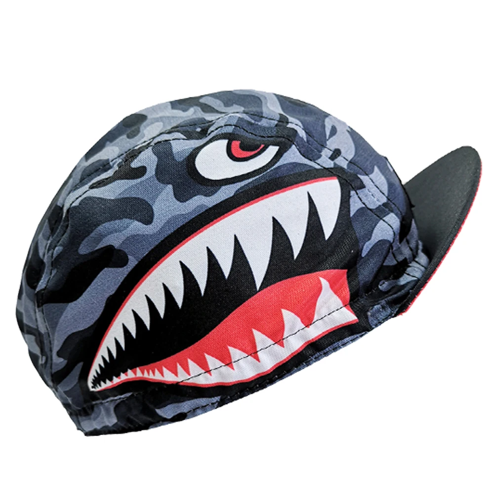 New Giant Tooth Cycling Caps Burger Pattern Bike Hat One Size Fits Most