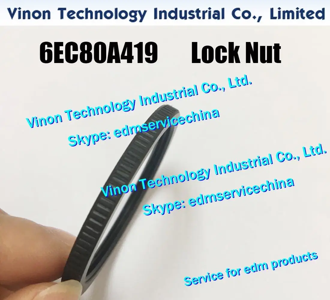 

(2pcs pack) 6EC80A419 edm Lock Nut Ø50xØ40x4Hmm for EE,EH,EC,U,EU,SP,DUO series 6EC.80A.419 Plastic Ring