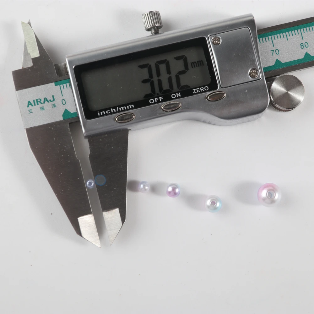 150-180Pcs/Pack Mix Size 3/4/5/6/8mm Beads With Hole Colorful Pearls Round Acrylic Imitation Pearl DIY For Jewelry Making Nail