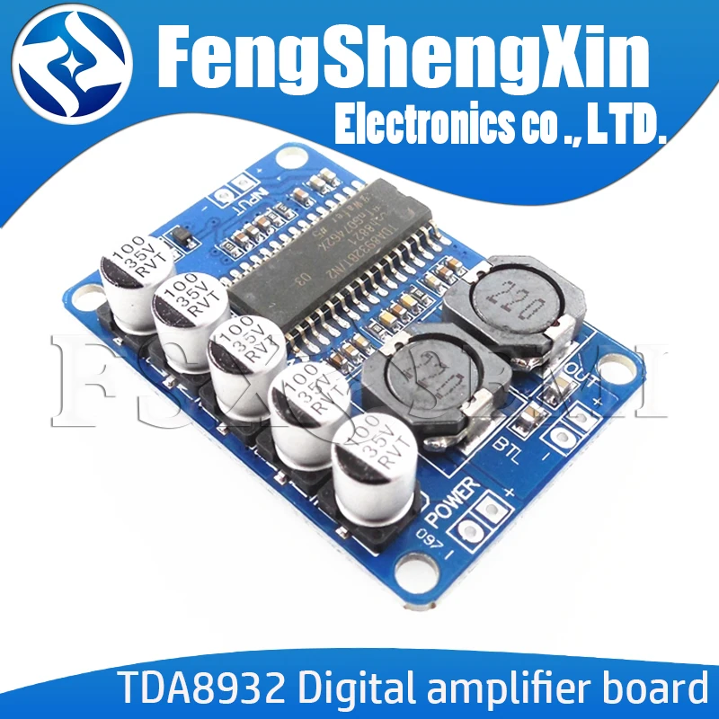 TDA8932 Digital power amplifier board module 35w mono amplifier module High-power low power consumption