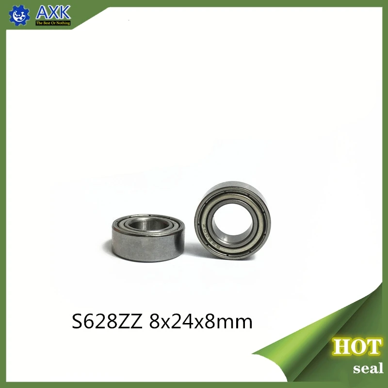 S628ZZ Bearing 8*24*8 mm ( 10PCS ) ABEC-1 440C Roller Stainless Steel S628Z S628 Z ZZ Ball Bearings