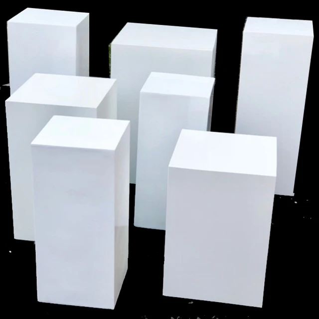 white square stand flower stand wedding pillar column for event wedding decoration pedestal cylinder yudao794