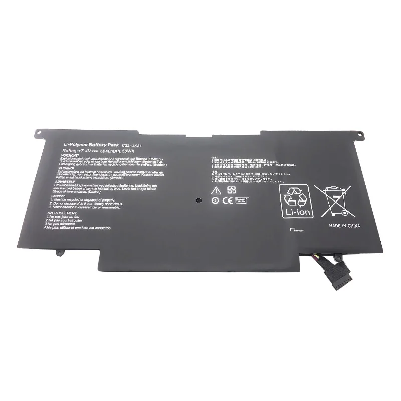 LMDTK New Laptop Battery For ASUS Zenbook UX31 UX31A UX31E UX31E-DH72 C22-UX31 C23-UX31 7.4V 50WH/6840mAh