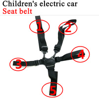 Children's Electric Ride on Toys Car Baby Stroller Kids Power Wheels Car Five-Point Seat Belt Seat Belt Accessories Parts