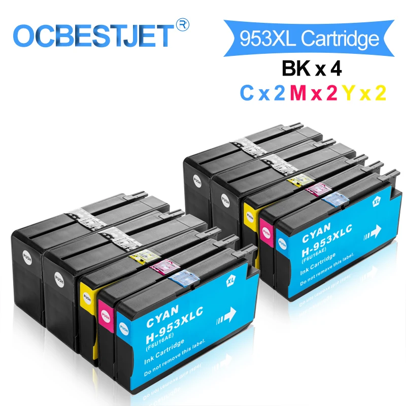 

OCBESTJET For HP953 HP 953 XL Compatible Ink Cartridge For HP Officejet Pro 7740 8210 8216 8218 8710 8715 8740 8720 8725 8730