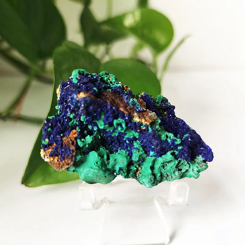 

Natural Stone Azurite And Malachite Symbiotic Mineral Crystal Specimens Hoom Decor Gemstone Stones Spiritual Healing Crystals