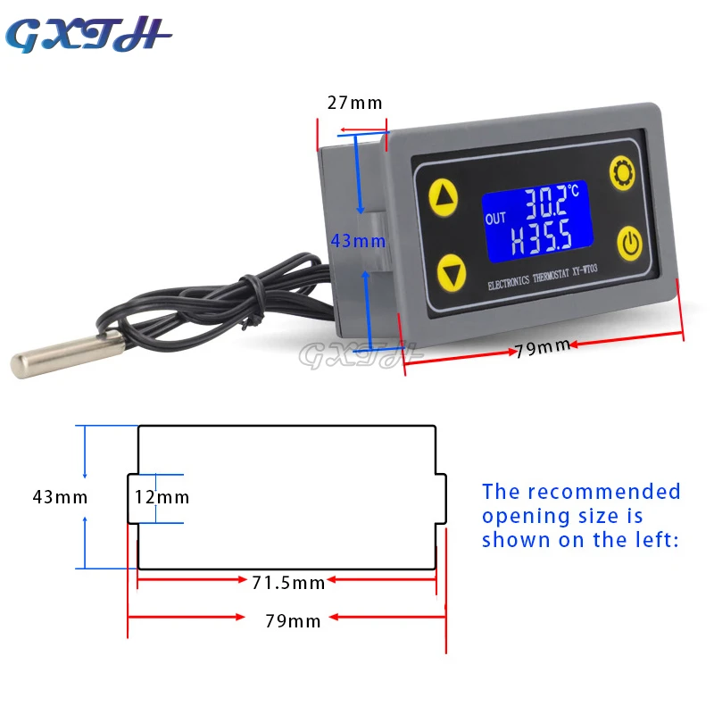 Wifi Remote Temperatuur Controller Module Koeling En Verwarming Hoge Lage Temperatuur Alarm Cloud Record