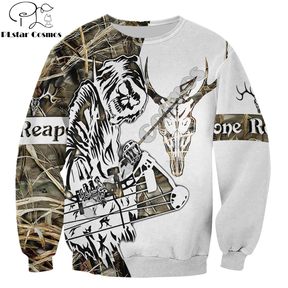 Bone Reaper Sudadera Camuflaje 3D Cazador – Otoño con Cremallera