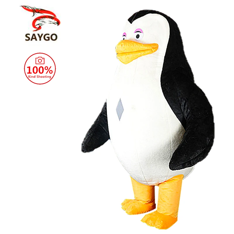 

SAYGO Inflatable Penguin Mascots Costumes Cartoon Christmas Halloween Cosplay Suit for Adult Plush Cartoon Clothes Apparel