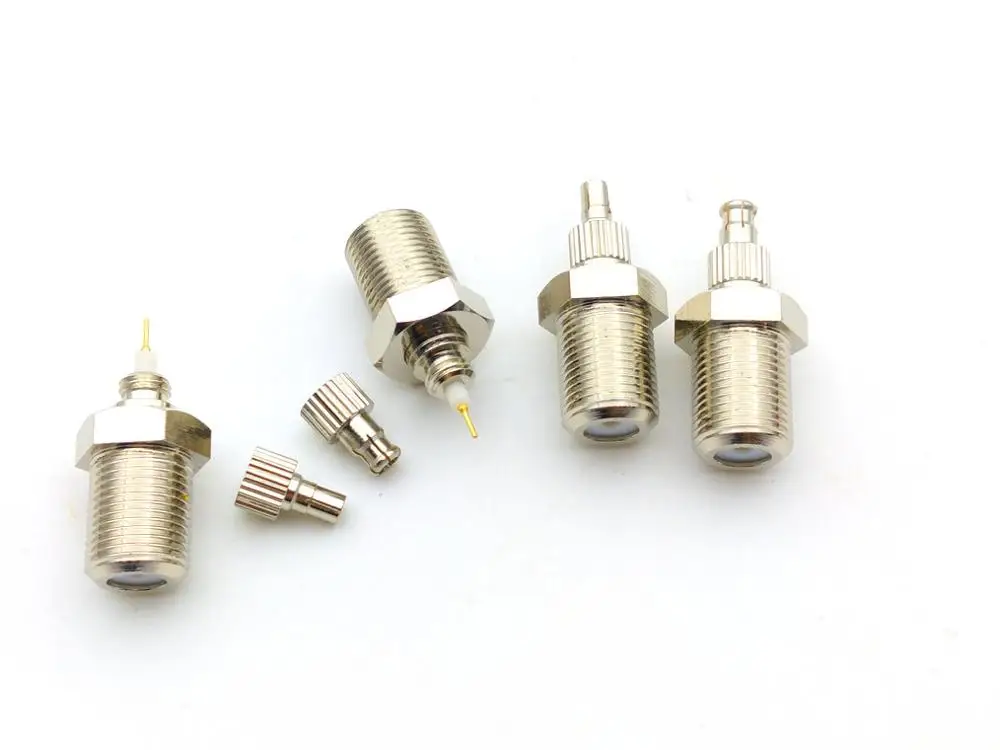 Imagem -02 - Fêmea para Ts9 Crc9 Macho Plug rf Conector de Adaptador Coaxial 20 Peças 50 Peças 100 Peças f