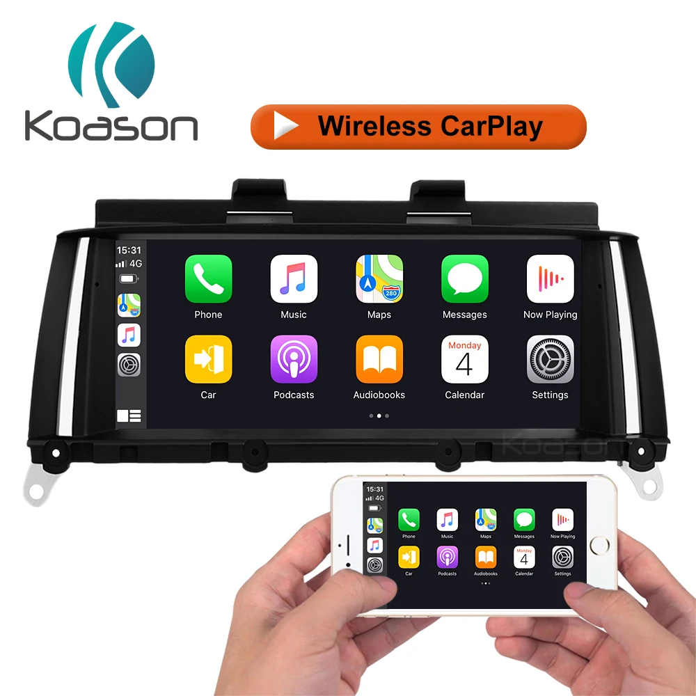 Koason Android13 Display Car Stereo Multimedia Player Carplay Auto GPS for Navigation BMW X3 F25 2011-2017 CIC NBT Wifi/4G