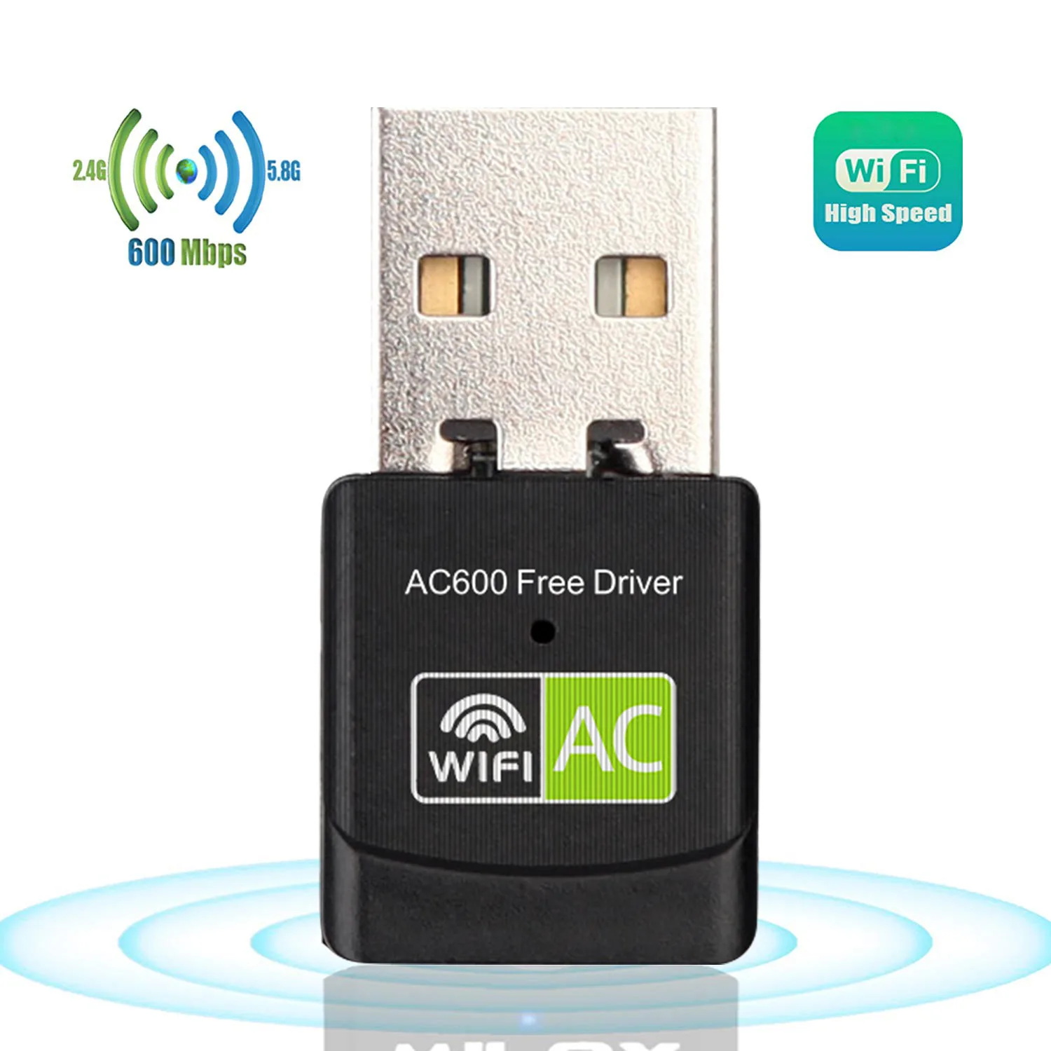 Gratis Driver USB Wifi Adapter 600Mbps wi-fi Adapter 5 ghz Antenne USB Ethernet PC Wifi Adapter Lan Wifi dongle