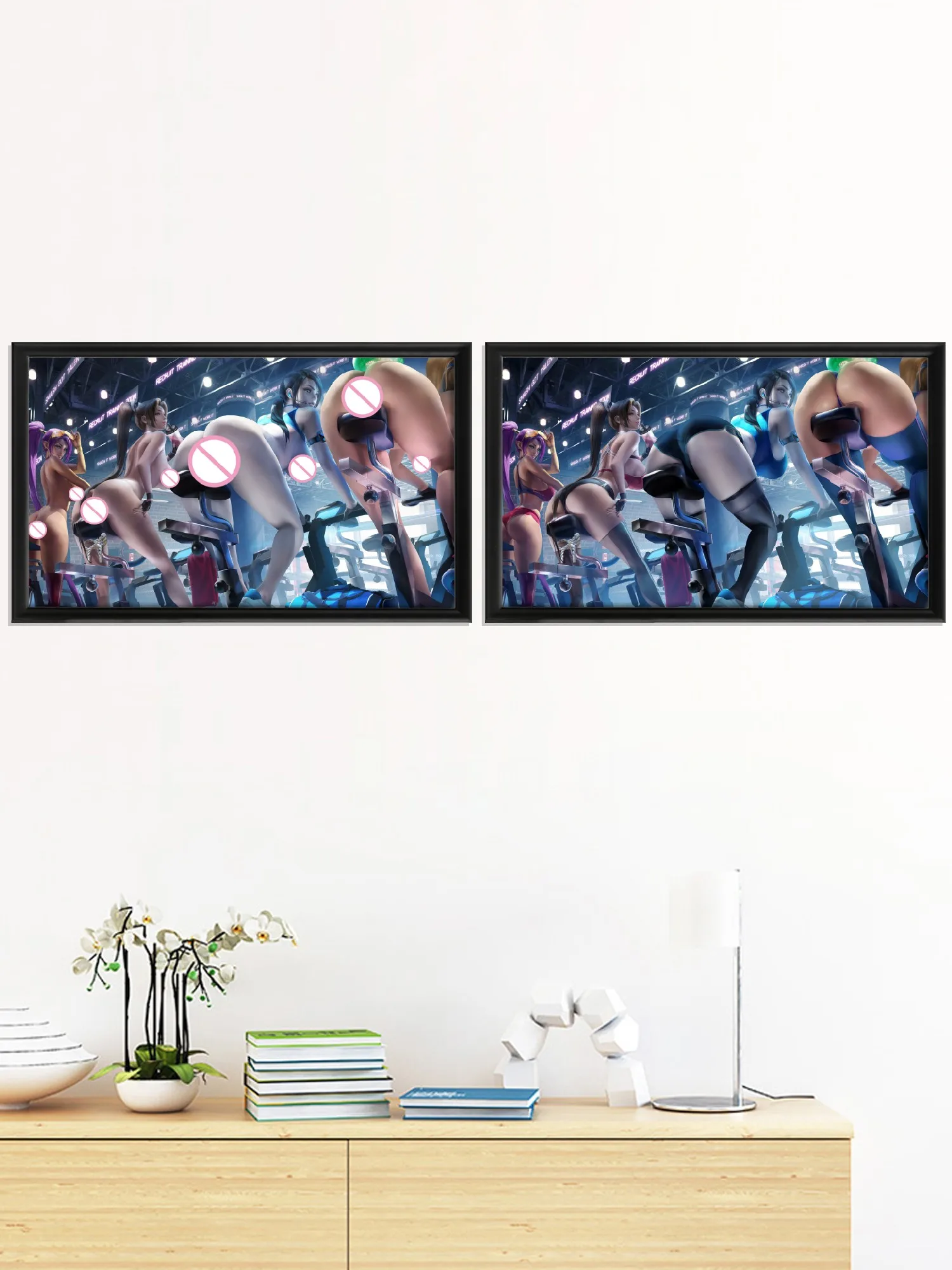 Sport Girl Anime Shiranui Mai Samus Aran Video Game Sexy Nude Cartoon Art-Poster For Living Room Decoration Picture