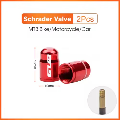 2pcs GUB Aluminum CNC Bicycle Tire Valve Cap MTB Road Bike Tube Tyre Gas Nozzle Cover for AV FV Schrader Presta Valve Dustproof - Image 13