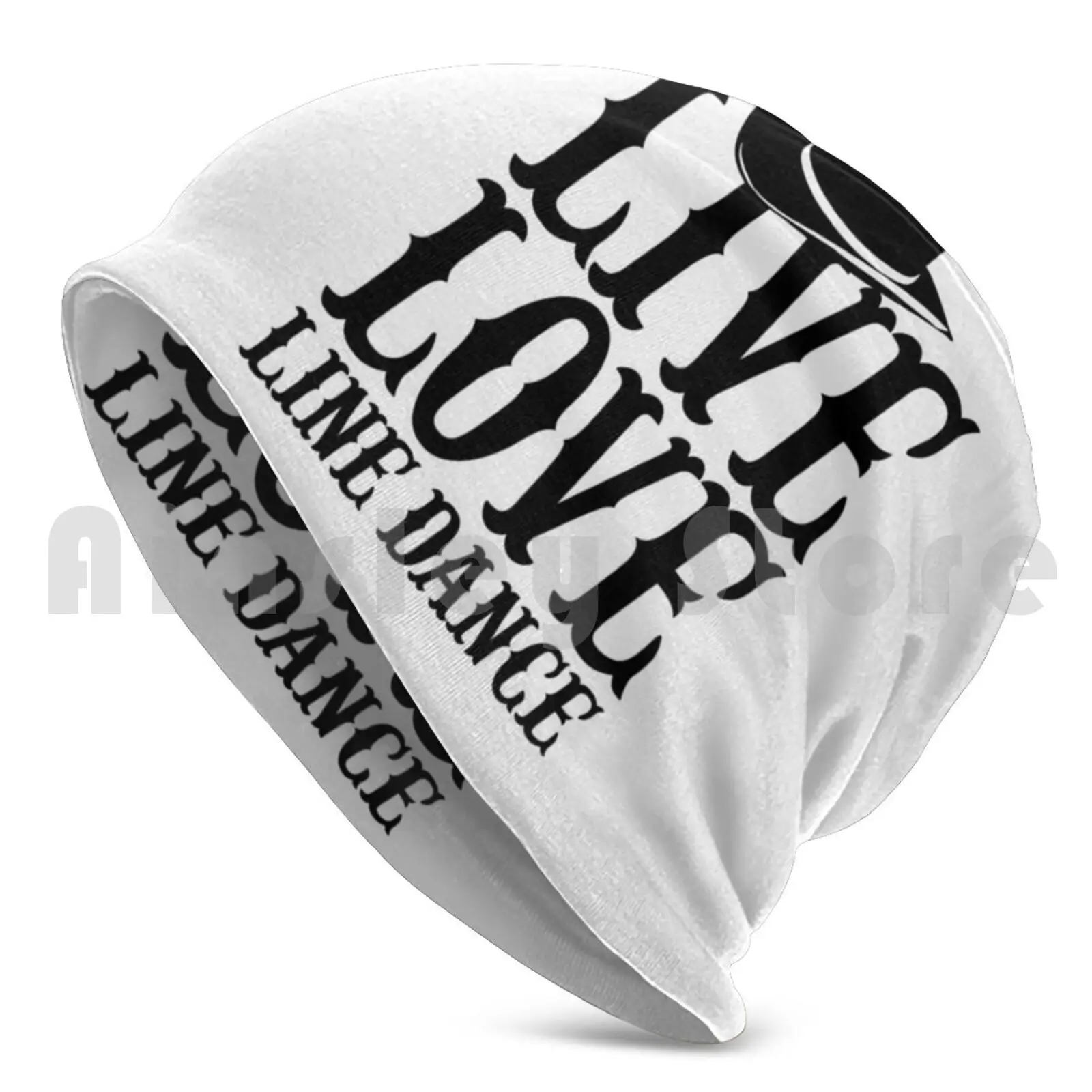 Live Love Line Dance Linedancing Print Beanies Knit Hat Hip Hop Costume Pole Dance Line Dancer Ballet Dance