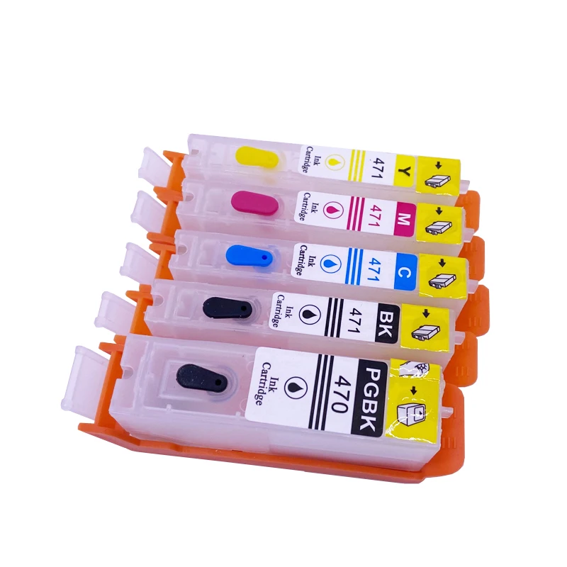 Refill empty 470 471 PGI-470 CLI-471 pgi470 refillable ink cartridge for canon PIXMA MG5740 MG6840 TS5040 TS6040 TS 5040 TS6040