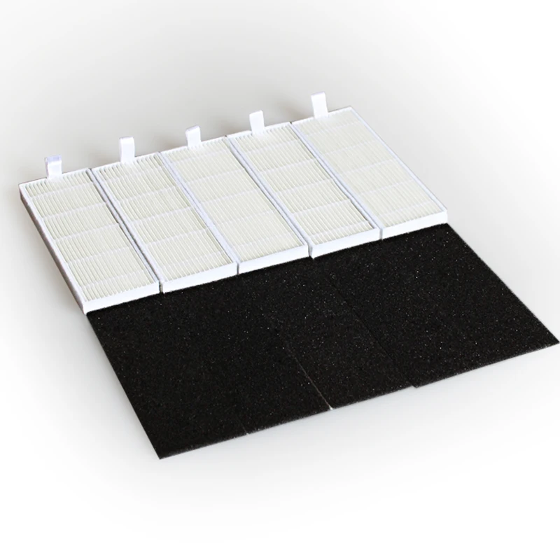 スペアパーツ付き掃除機用フィルター,5個セット,hpa用フィルター5個,tefal rg6871wh r68of0,ロボット掃除機用アクセサリー