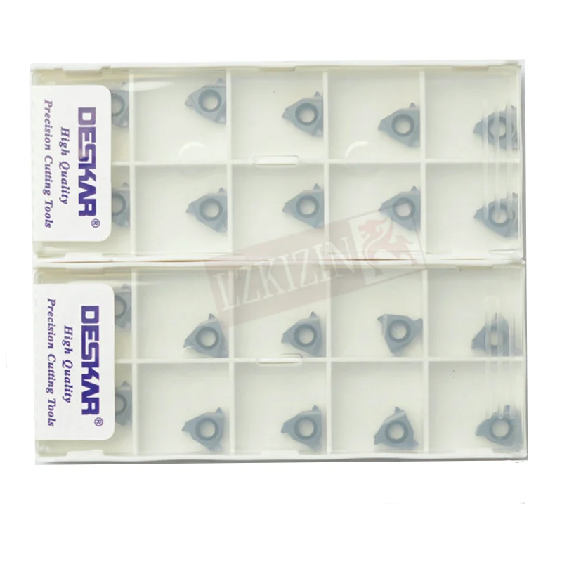 10 قطعة كربيد إدراج 11IR 8 واط 10 واط 11 واط 12 واط 14 واط 16 واط LDA DESKAR شفرة نك الموضوع تحول أداة مخرطة قاطعة المطحنة أداة ل P.M.K
