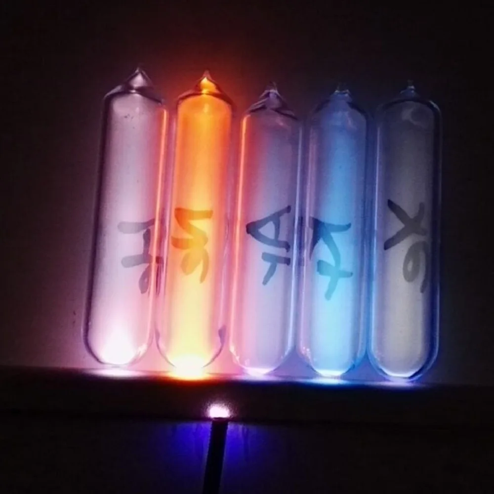 

Complete Set of Noble Gases Sealed in Ampoules Helium Neon Argon Xenon Krypton