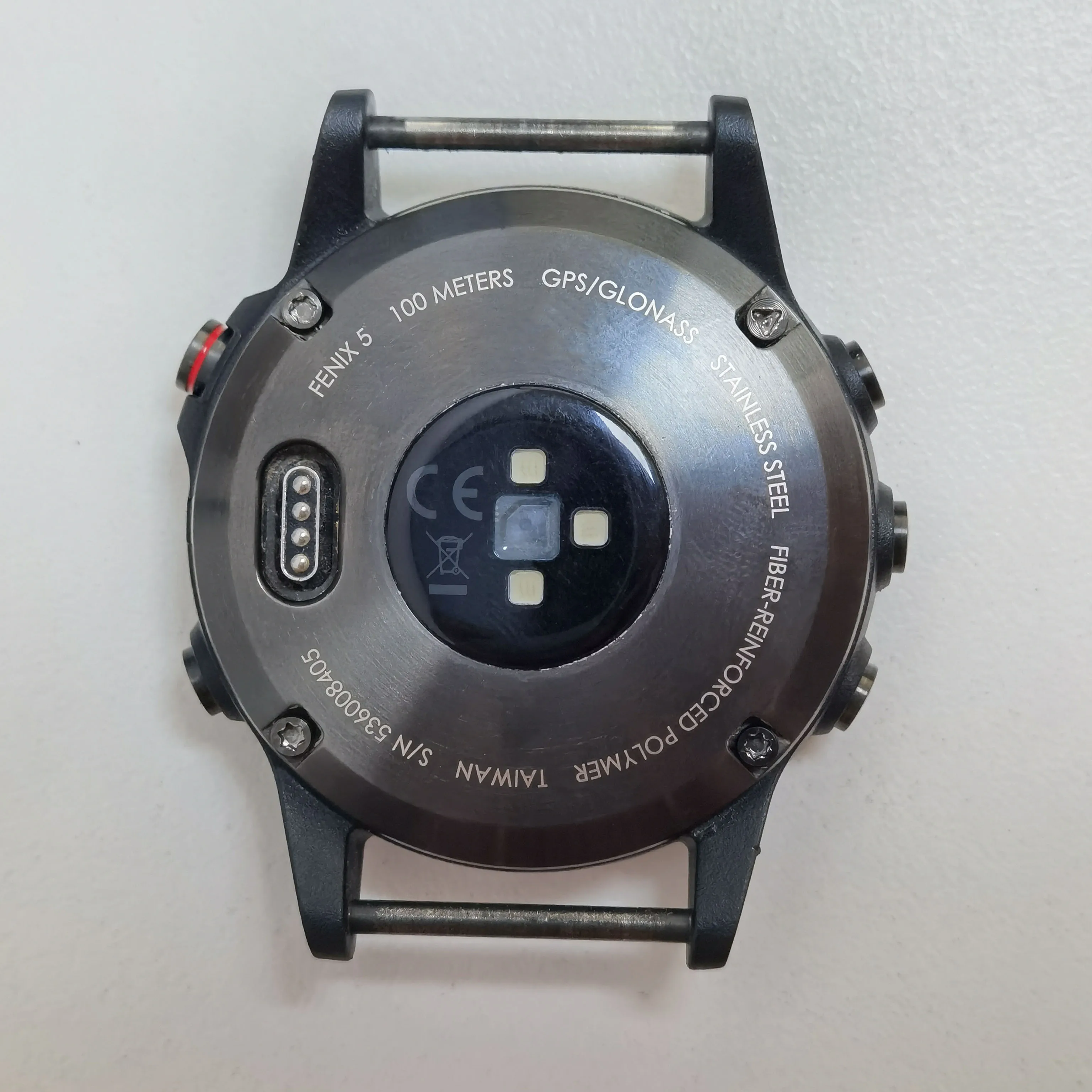 Piezas de reparación de cubierta trasera deportiva para Garmin Fenix 5 GPS, sin batería