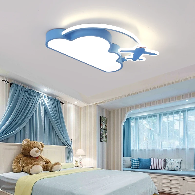 

Creative cartoon aircraft ceiling lights for kids bedroom cloud ceiling lamp Children room decor boy plafon led Ceiling Light