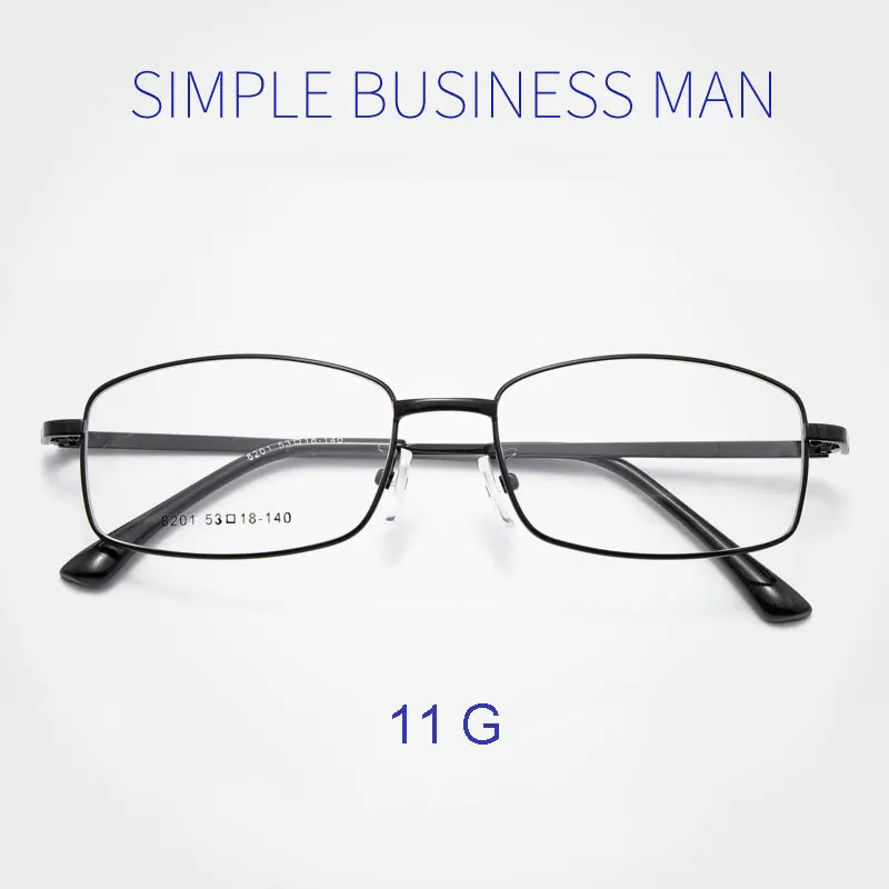 

Ultra-Light Titanium Alloy Frame Eye Glasses Men Business Style Full Rim Spectacles with Spring Hinges Myopia Eyewear