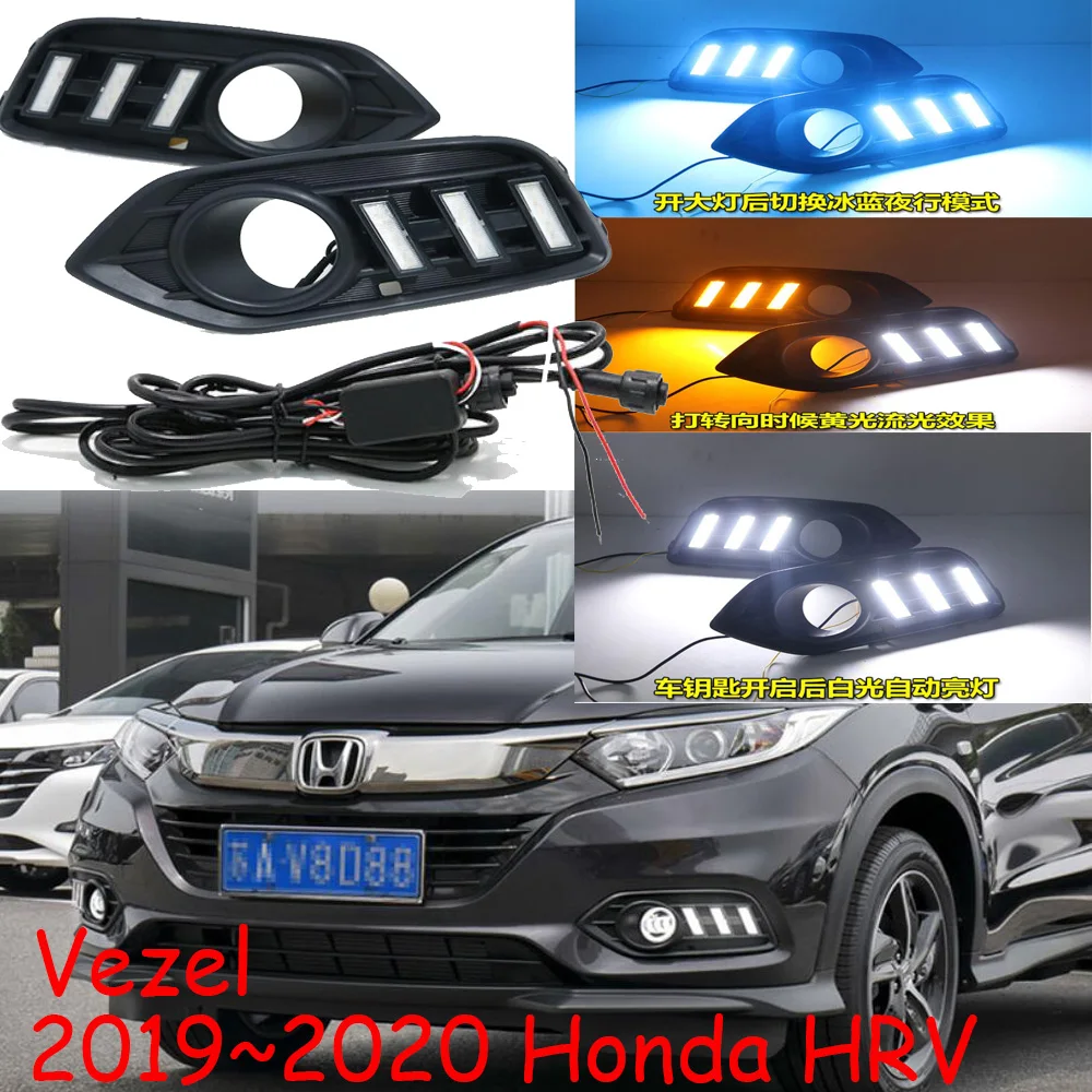 

car bumper Vezel headlight for HRV daytime light HR-V 2019~2020y DRL car accessories LED headlamp for HRV fog light